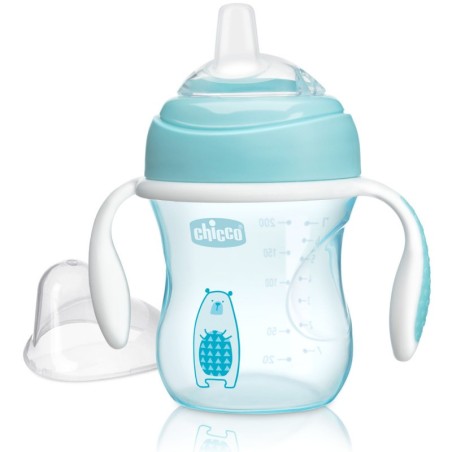 Chicco tazza transition azzurra per bambini da 4 mesi