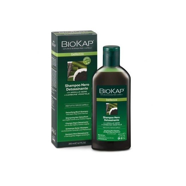 Biokap shampoo nero detossinante e purificante 200 ml