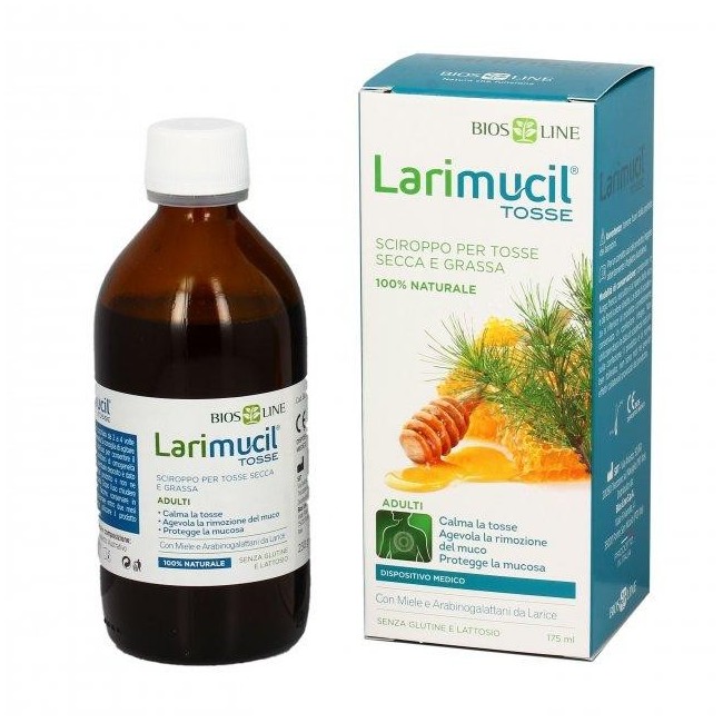 Bios line Larimucil tosse adulti sciroppo tosse secca e grassa 175 ml