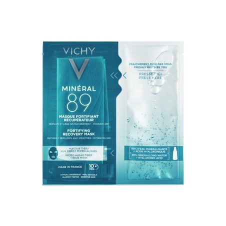 Vichy Mineral 89 tissue mask maschera riparatrice 29 g