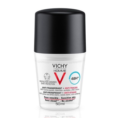 Vichy homme deoodorante uomo anti-macchie 50 ml