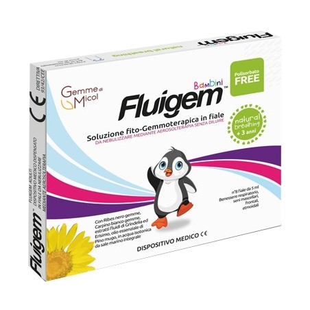 Fluigem bambini aerosol 8 fiale 5 ml gemme di micol