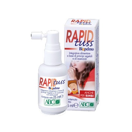 ABC trading Biopelmo rapid tuss spray per la tosse 25 ml