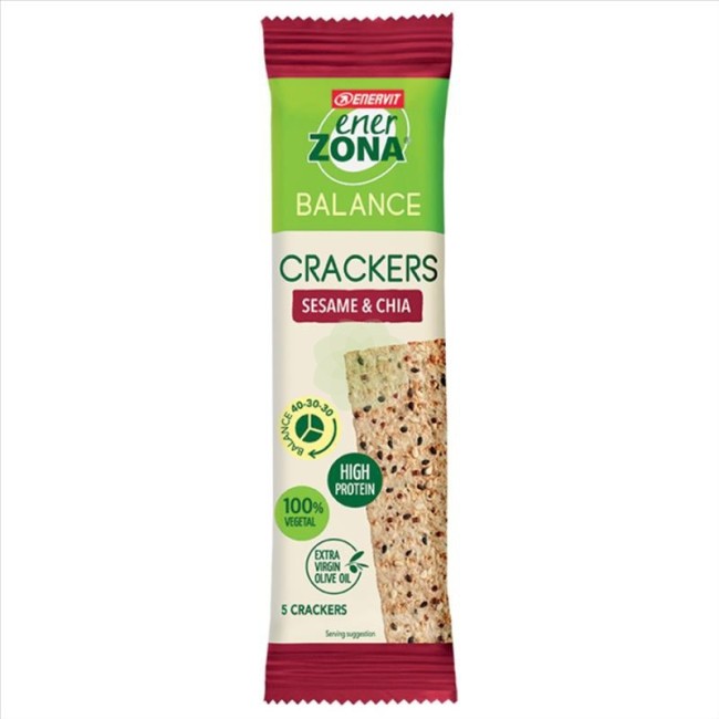 Enerzona crackers sesame & chia per la dieta a zona 25 g