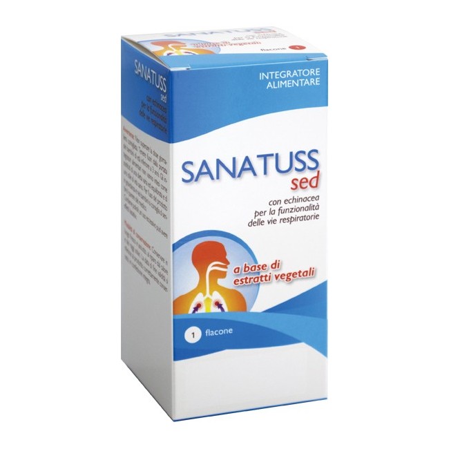 Aqua viva Sanatuss sed sciroppo sedativo per la tosse 200 ml