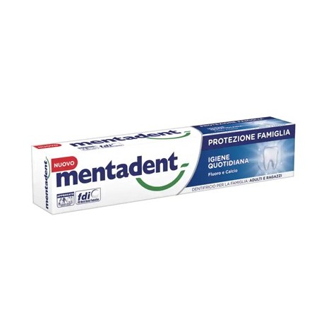 Mentadent protezione famiglia dentifricio igiene quotidiana 75 ml