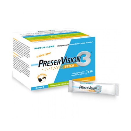 Preservision 3 30 stick orosolubili da 2 g integratore per la vista