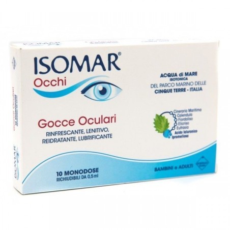 Isomar occhi gocce oculari all'acido ialuronico 0,20% 10 flaconcini