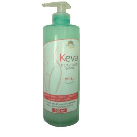 Keva detergente intimo ph 6,8 per secchezza vaginale 500 ml