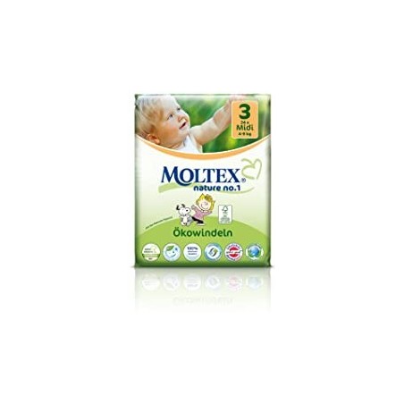 Ontex Pannolini moltex pure & nature midi 4-9 kg taglia 3 33 pezzi