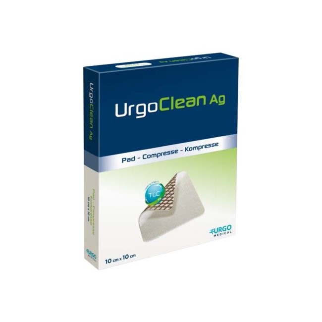 Urgoclean ag/silver Medicazione tnt gelificante 15x15cm 5 pezzi