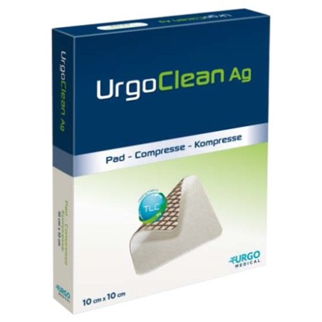 Urgoclean ag/silver Medicazione tnt gelificante 15x15cm 5 pezzi