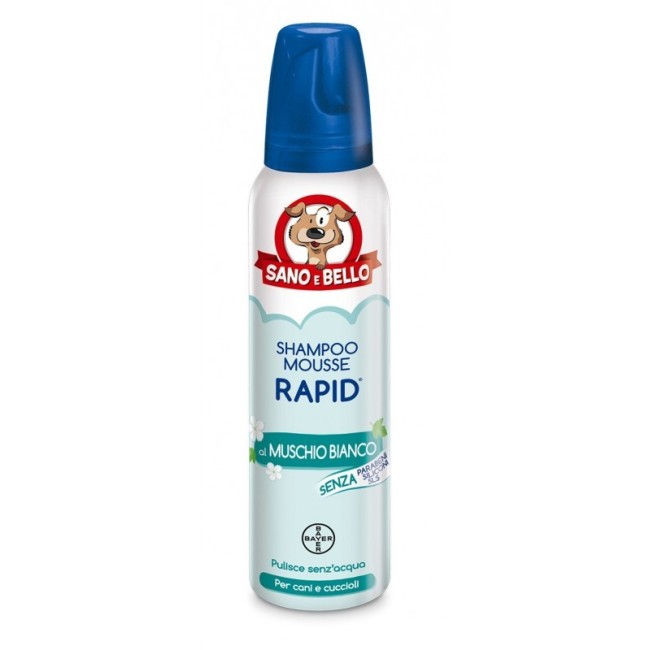 Sano e bello shampoo mousse rapid muschio bianco 300 ml