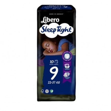 Essity Libero sleeptight mutandina assorbente notte 10 35-60kg 9 pezzi