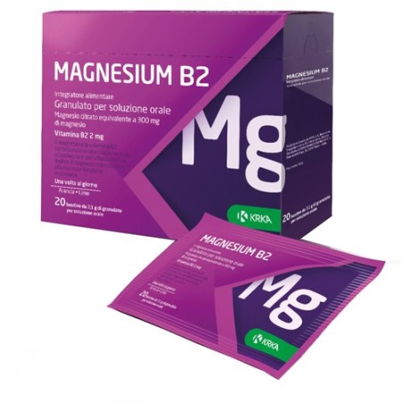 Krka Magnesium b2 300/2mg integratore 20 bustine