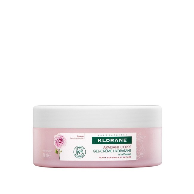 Klorane gel crema idratante alla peonia pelle sensibile 200 ml