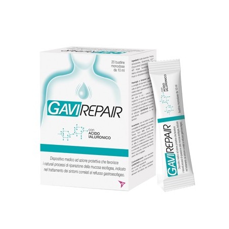 Gaviscon gavirepair 20 bustine per il reflusso gastroesofageo 10 ml