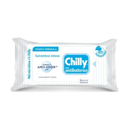 Chilly salviette antibatteriche formula antiodore ph5 12 pezzi