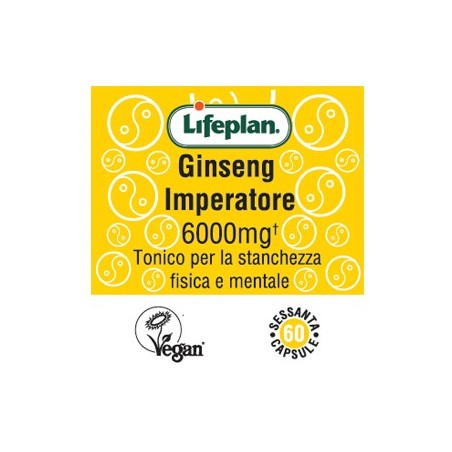 Lifeplan Ginseng imperatore Integratore 6000 mg 60 capsule