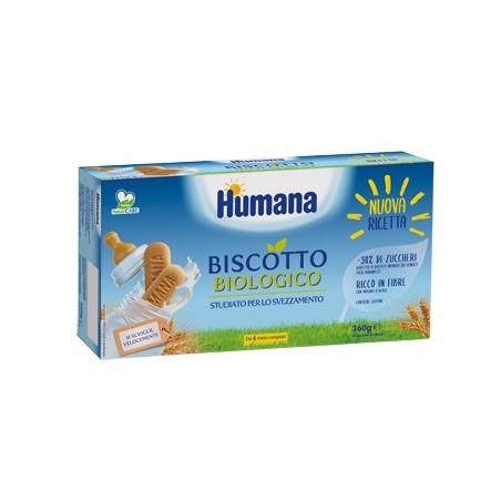 Humana biscotto baby bio per lo svezzamento 2 sacchetti da 180 g