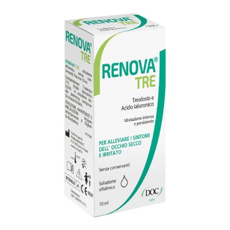 Renova tre collirio a base di trealosio e acido ialuronico 10 ml