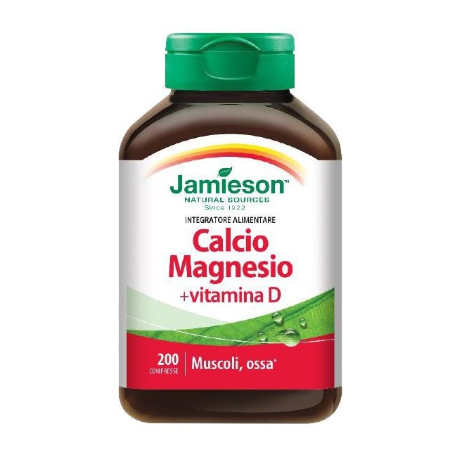 Jamieson calcio magnesio con vitamina d 200 compresse