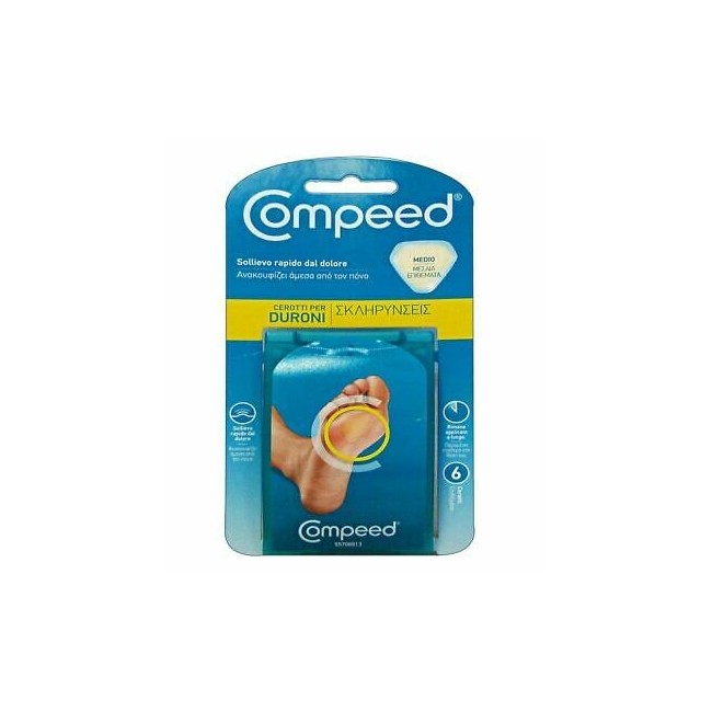 Compeed duroni cerotto medio idrocolloide 6 pezzi