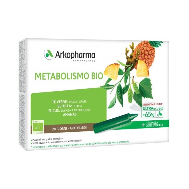 Arkofarma Arkofluidi ultra suoni metabolismo bio 20 fiale