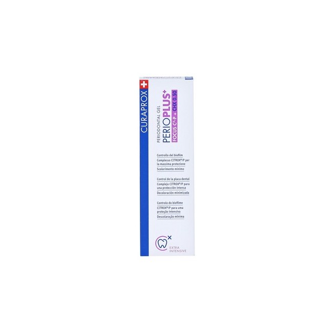 Curaprox perioplus+ focus gel chx 0,5% 10 ml