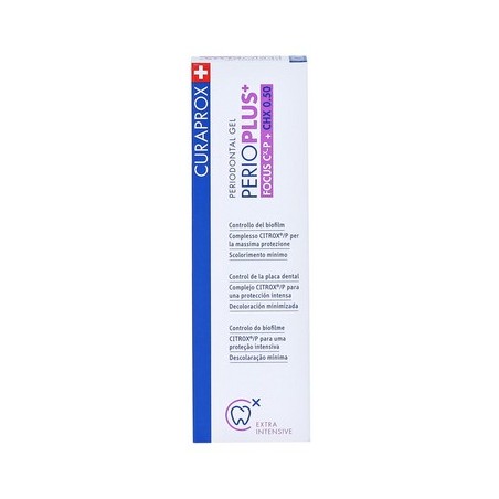 Curaprox perioplus+ focus gel chx 0,5% 10 ml