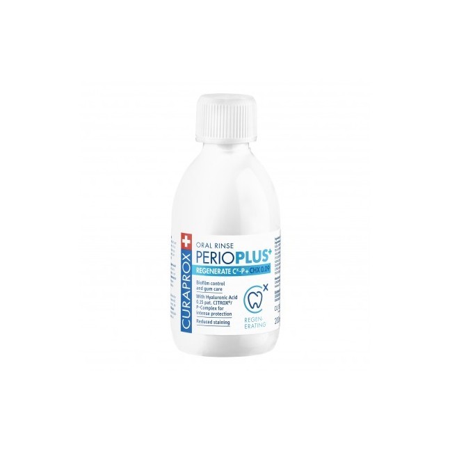 Curaprox perioplus+ regenerate Collutorio chx 0,09% 200 ml