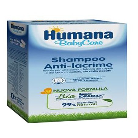 Humana baby care shampoo anti lacrime per bambini 200 ml