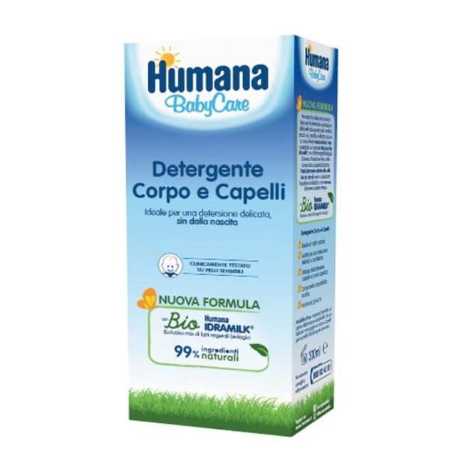 Humana baby care detergente corpo e capelli 300 ml