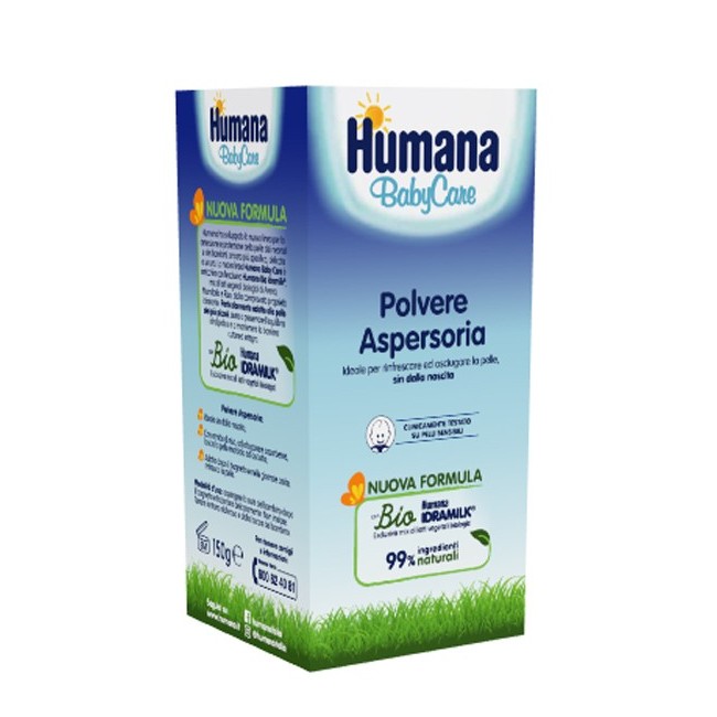 Humana baby care polvere aspersoria per asciugare la pelle 150 g