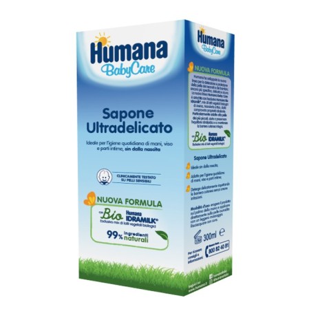 Humana baby care sapone liquido pelle delicata 300 ml