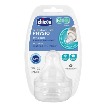 Chicco tettarella perfect 5 6m in silicone 2 pezzi