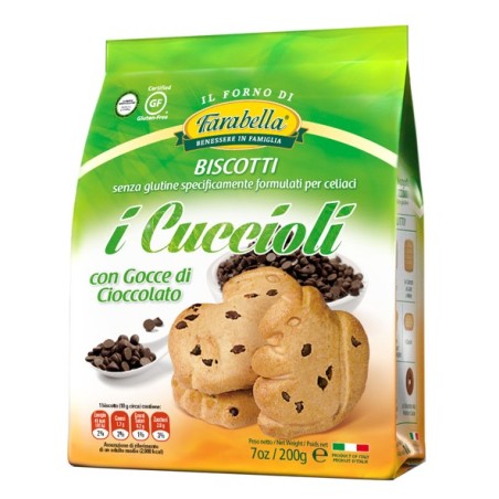 Farabella I Cuccioli Biscotti Con Gocce Di Cioccolato 300g