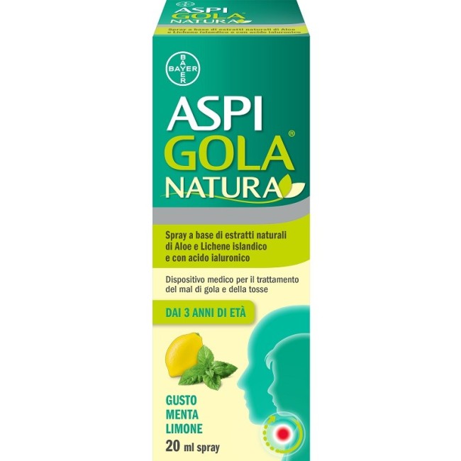 Bayer Aspi gola natura spray menta limone 