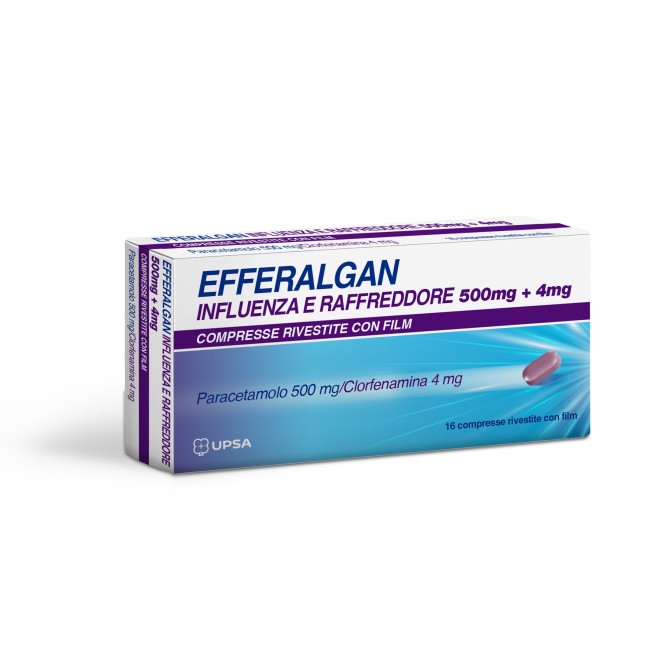 Upsa Efferalgan influenza e raffreddore 16 compresse