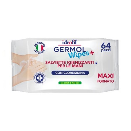 Germolwipes salviettine igienizzanti mani 64 pezzi