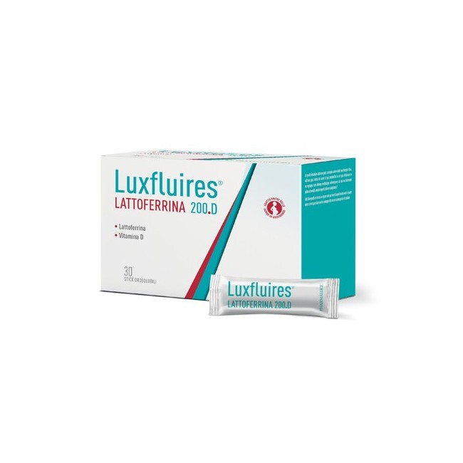 Pharmaluce Luxfluires lattoferrina 200d integratore 30 stick