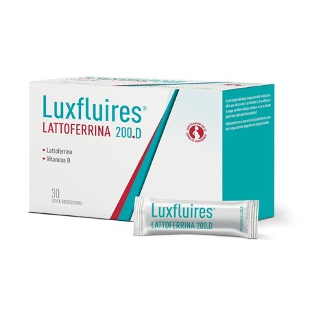 Pharmaluce Luxfluires lattoferrina 200d integratore 30 stick