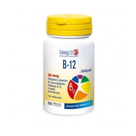 Longlife B12 50mcg Sublinguale 100 Compresse