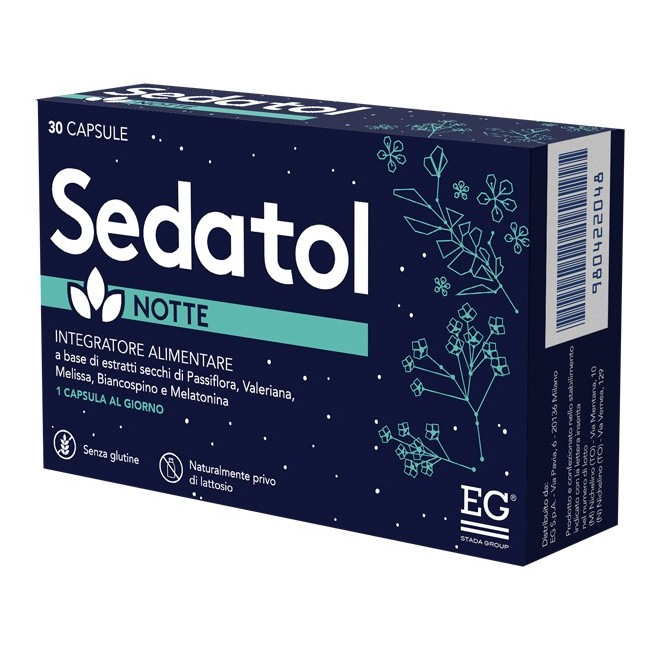 Eg Sedatol notte 30 capsule integratore per dormire