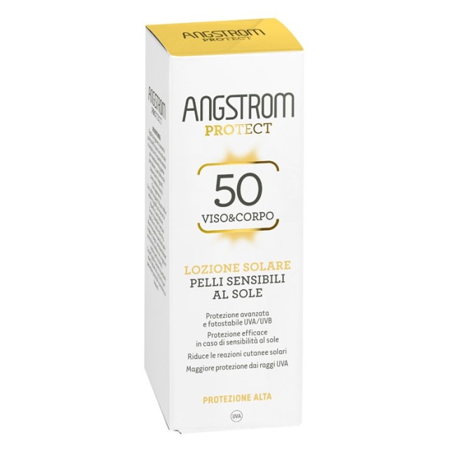 Angstrom lozione pelli sensibili spf50 per viso e corpo 100 ml