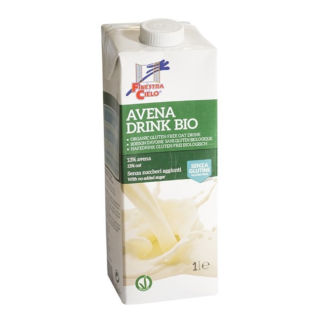 Bevanda di avena bio vegan senza zuccheri aggiunti 1 litro