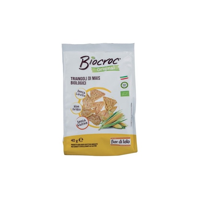 Fior di loto biocroc triangoli di mais bio 40 g