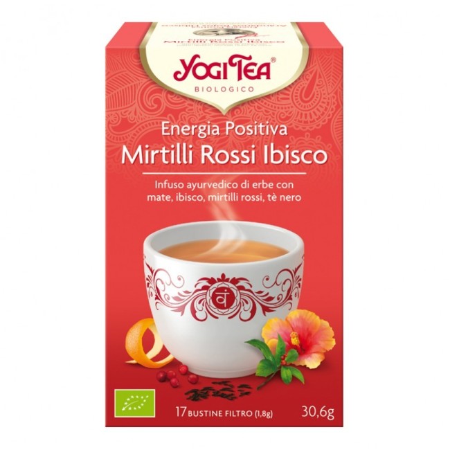 Yogi tea mirtillo rosso e ibisco 17 bustine