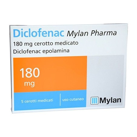 Mylan diclofenac  5 cerotti 180mg farmaco per i dolori muscolari