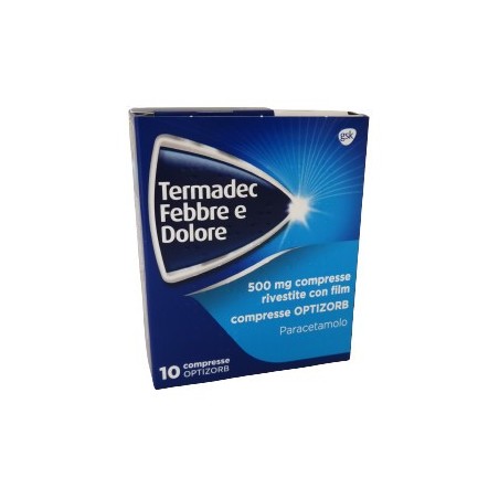 Termadec febbre e dolore 10 compresse 500 mg